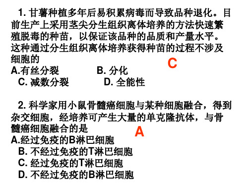 细胞工程复习