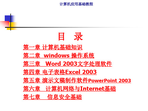 计算机应用基础教程PPT(最总版高一)