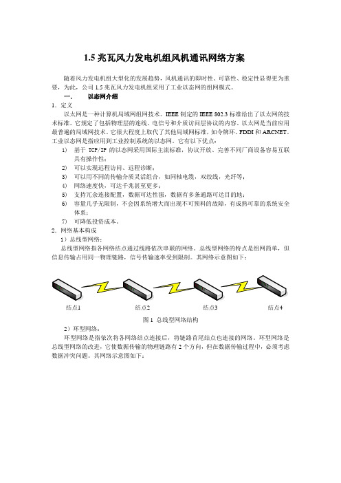 兆瓦级风力发电机组通讯网络方案