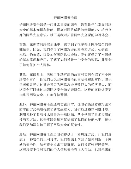 护苗网络安全课