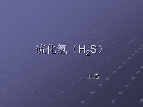 硫化氢(H2S)