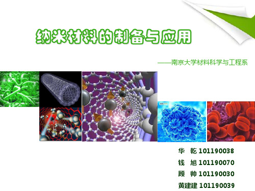 纳米材料的制备与应用