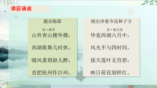 (部编版教材)三年级上册《饮湖上初晴后雨》PPT经典课件