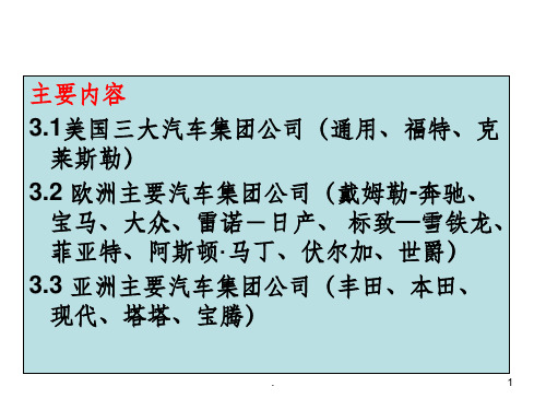 详细介绍国外著名汽车公司及商标完整ppt课件