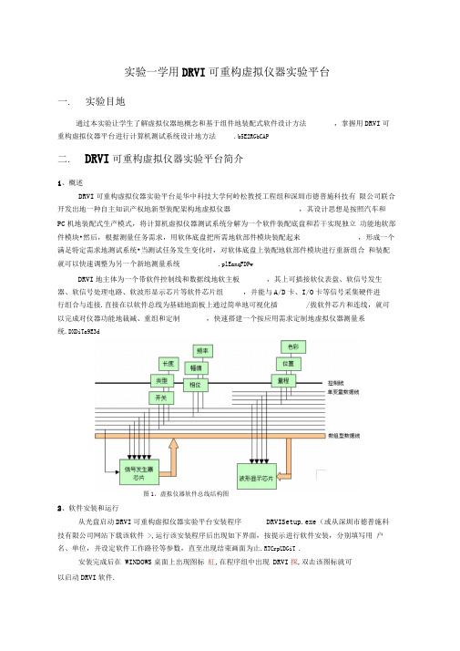 学用DRVI可重构虚拟仪器实验平台