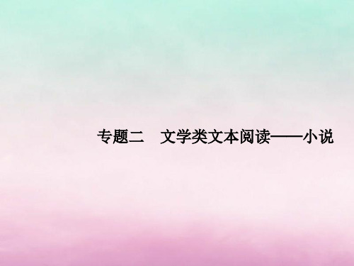 2019版高考语文一轮复习第一部分现代文阅读专题二文学类文本阅读——小说课件