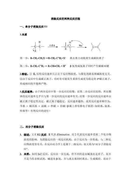 消除反应类型-E1-E2