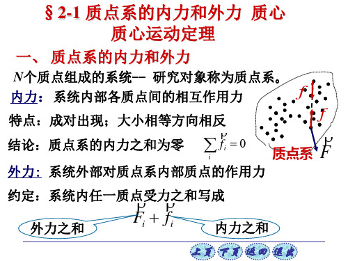 质点系质心运动定律