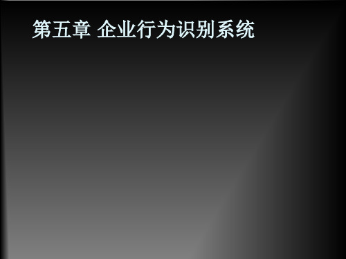 企业形象第五章课件企业行为识别系统