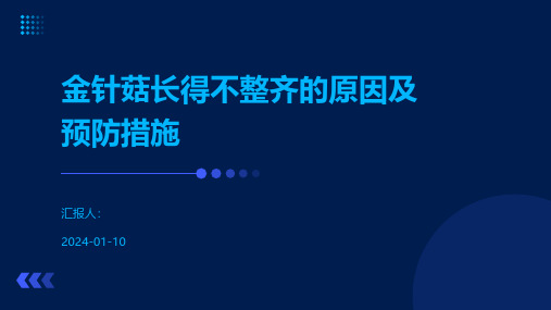 金针菇长得不整齐的原因及预防措施