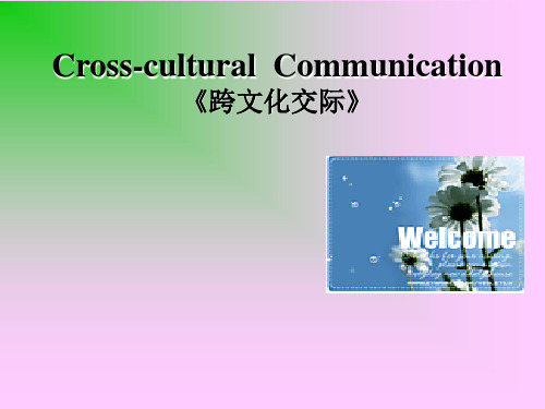 Cross-cultural Communication 跨文化交际 PPT课件 (2)