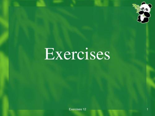 胡壮麟语言学Exercise 12