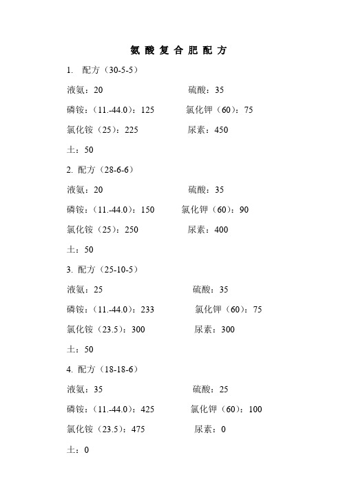 复合肥配方4