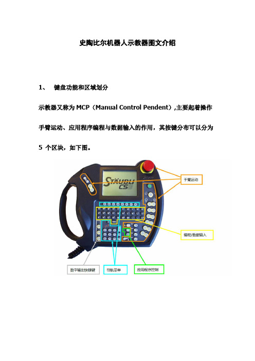 史陶比尔机器人示教器图文介绍