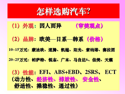 汽车电器与电控 汽车电子控制系统组成与分类