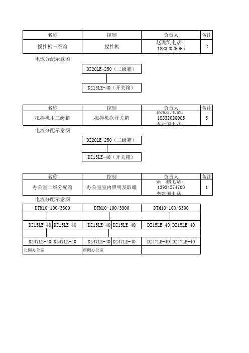 电路流向示意图