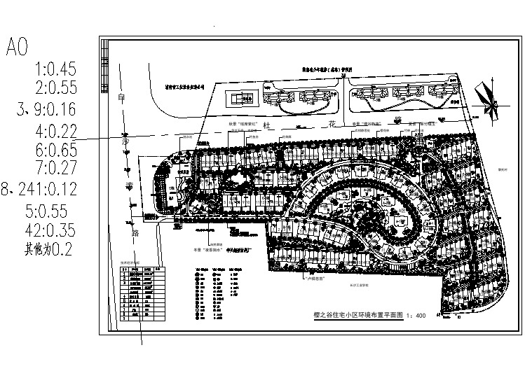 住宅小区环境布置平面图