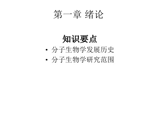 现代分子生物学ppt课件