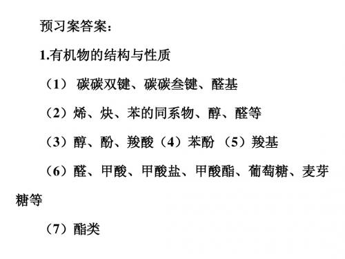 高三---有机推断