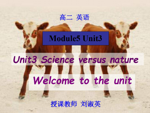 高二英语Science-Versus-Nature课件2(1)