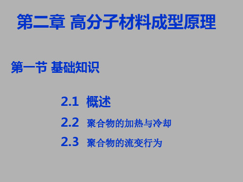 高分子材料成型原理