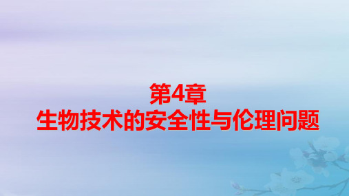 新教材适用高中生物第4章第1节转基因产品的安全性pptx课件新人教版选择性必修3