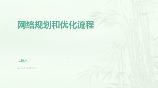 网络规划和优化流程