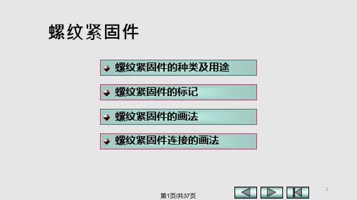 机械制图—螺纹螺纹紧固件课件