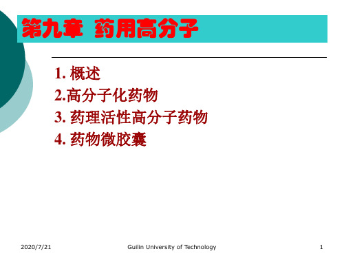 药用高分子PPT课件