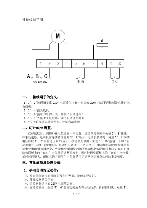 外接线端子图