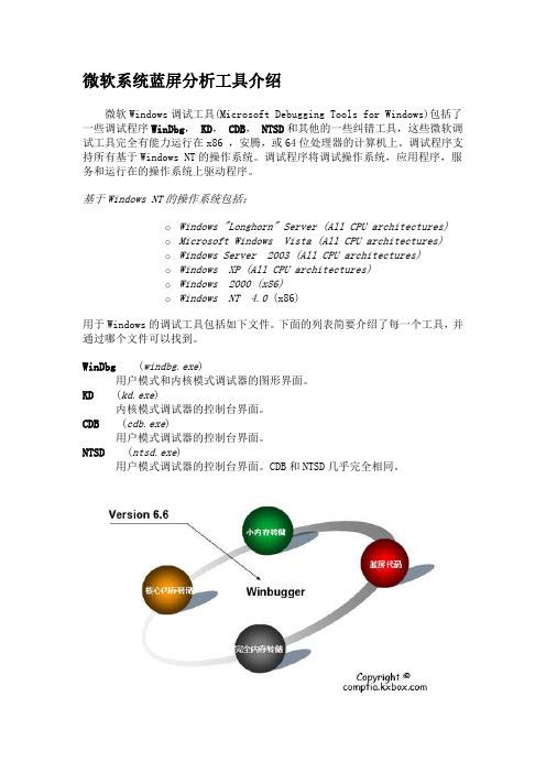 微软系统蓝屏分析工具介绍