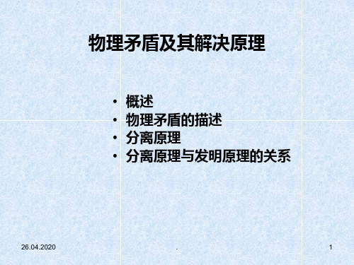 物理矛盾及分离原理ppt课件