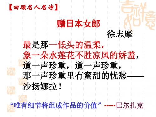 【高中语文】人性光辉——写人要凸显个性ppt精品课件30(5份)2
