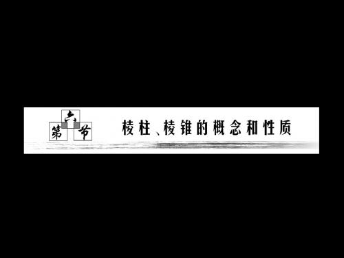 2011年高考数学 大纲人教版 理 一轮复习配套教学课件第九章  第六节  棱柱、棱锥概念和性质 共55页