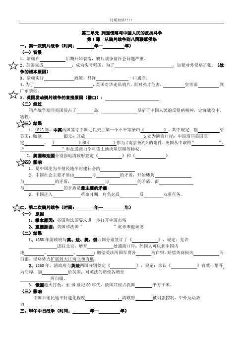 高考历史必修一知识点填空题汇总[推荐]讲课教案