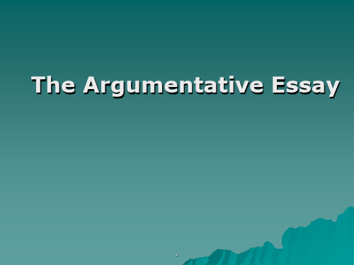 Argumentative_essay 英文议论文写作基础