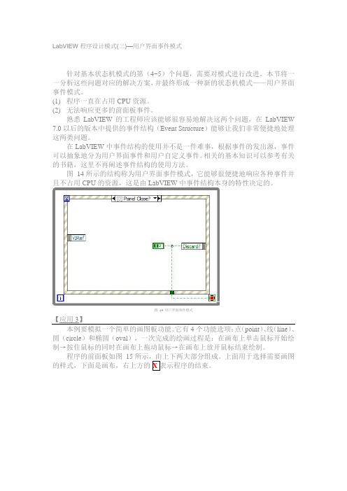 LabVIEW程序设计模式(三)—用户界面事件模式