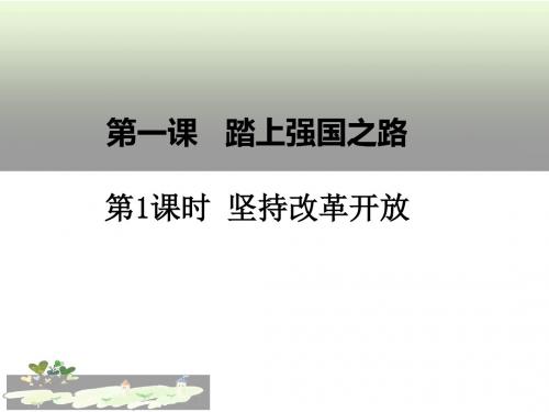 人教版道德与法治九年级上册1.1 坚持改革开放课件(共35张)