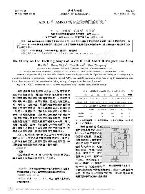 AZ91D和AM60B镁合金微动图的研究.pdf(195