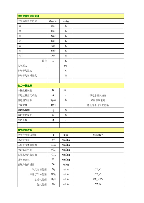 肋片省煤器热力计算