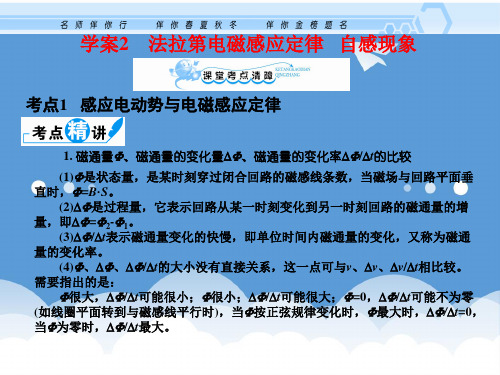 2020高考物理一轮复习资料 10.2 法拉第电磁感应定律自