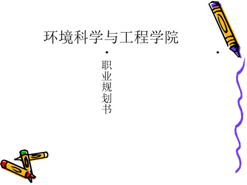 环境工程专业大学生职业规划ppt