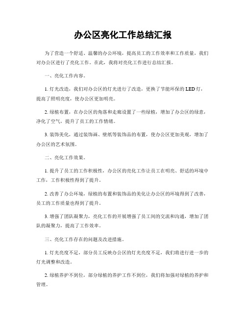 办公区亮化工作总结汇报