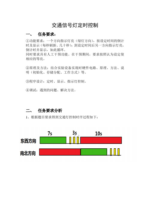 交通信号灯定时控制