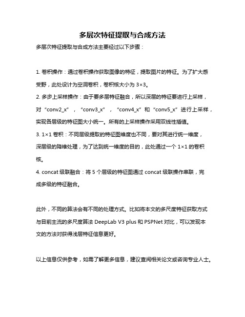 多层次特征提取与合成方法