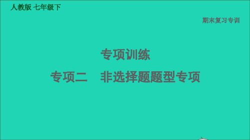 七年级历史下册期末复习提升专项训练二非选择题题型专项课件新人教版20220606562