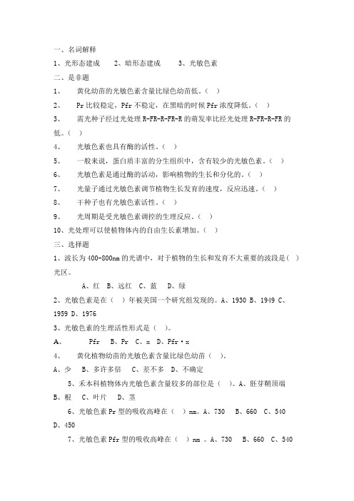 四川大学2021年《植物生理学》期末试题A卷