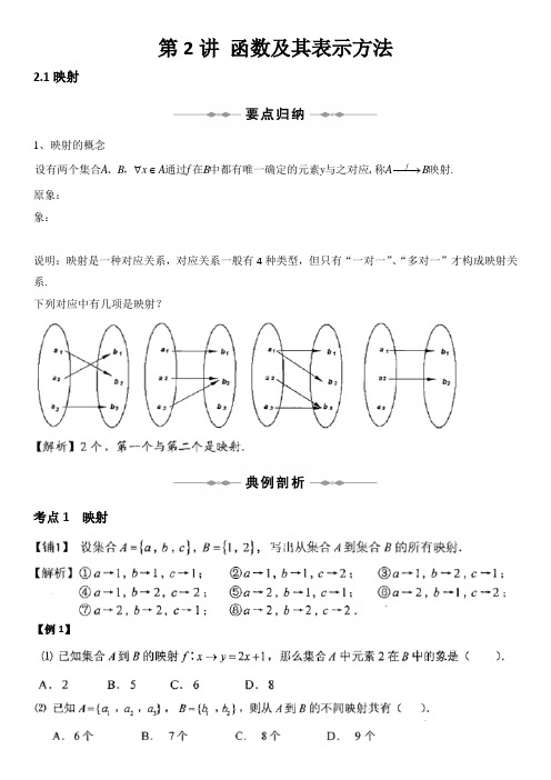 高中数学必修2《 函数概念与基本性质》知识点