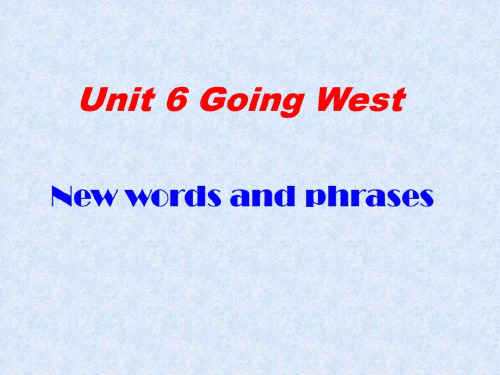 高三英语上学期unit-6-words-and-phrases