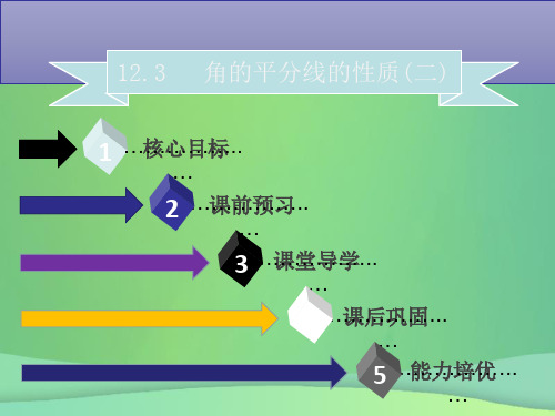 人教版八年级上册第12章全等三角形12.3角的平分线的判定课件(共21张PPT)